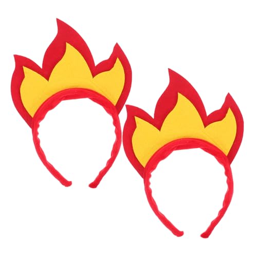 LIOOBO 2 Stück Feuer Haarband aus Weichem Filz Flammenförmige für Halloween Rave und Karneval Spaßige Partyaccessoires für Unvergessliche Erlebnisse LIOOBO 2 Stück Feuer Haarband aus Weichem Filz Flammenförmige für Halloween Rave und Karneval Spaßige Partyaccessoires für Unvergessliche Erlebnisse von LIOOBO