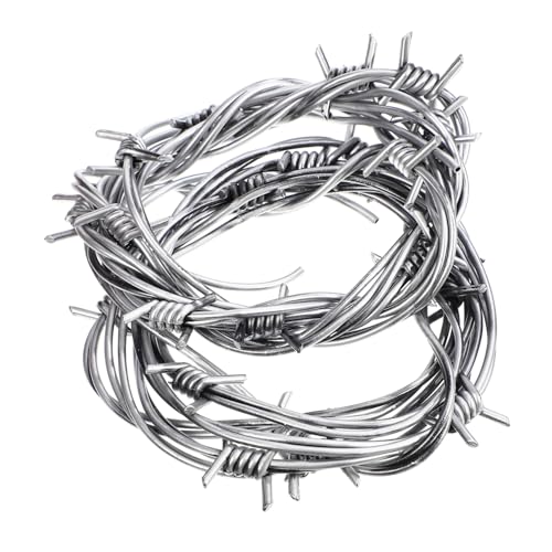 LIOOBO 2 Stück Halloween Imitation Stacheldraht Deko Realistische Gruselige Barbed Wires für Halloween Partys Lange Dekorationen für Kreative Fotos und Schaurige von LIOOBO
