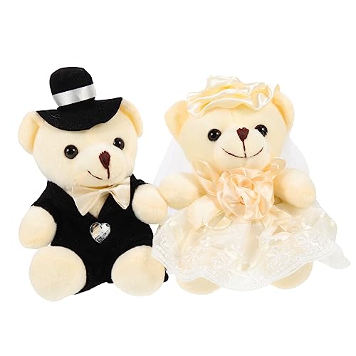 LIOOBO 2 Stück Hochzeitsbären Plüschbären Hochzeitsdekoration für Kuscheltier für Hochzeitsfeier Brautpaar LIOOBO 2 Stück Hochzeitsbären Plüschbären Hochzeitsdekoration für Kuscheltier für Hochzeitsfeier Brautpaar von LIOOBO