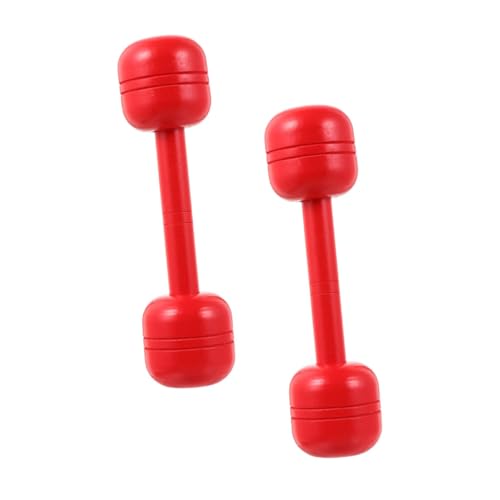 LIOOBO 2 Stück Holz Kurzhantel Teilig Montessori Fitness Holzspielzeug für Jungen und Mädchen Hand Augen Koordination Training Kindergarten Geeignet von LIOOBO