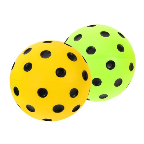 LIOOBO 2 Stück Leise Stressbälle aus Weichem Pu Schaum Geräuschfreie Quetschbälle für Indoor Spiel Ergonomisch Stressreduzierend Langlebig für Entspannung und Handtraining von LIOOBO