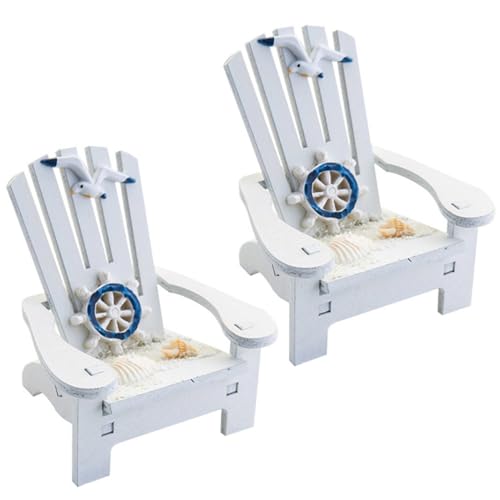 LIOOBO 2 Stück Mini Strandstuhl Deko Mediterrane Holz Miniatur Liegestühle für Puppenhaus und Stranddekoration für DIY Projekte und für Meeresliebhaber LIOOBO 2 Stück Mini Strandstuhl Deko Mediterrane Holz Miniatur Liegestühle für Puppenhaus und Stranddekoration für DIY Projekte und für Meeresliebhaber von LIOOBO