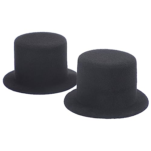 LIOOBO 2 Stück Miniatur Hüte aus Hochwertigem für DIY Puppen Kleine Handwerks Hüte Dekoration für Bastelprojekte und Partys von LIOOBO
