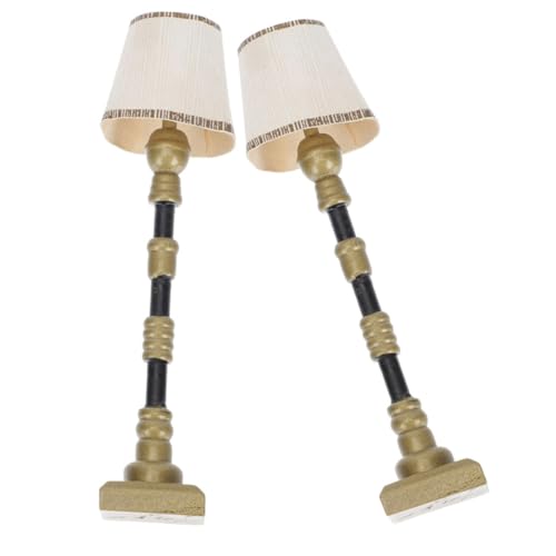 LIOOBO 2 Stück Miniatur Stehlampe Puppenhaus Dekoration Resin Material für Mini Häuser Kreative Szenenbeleuchtung für Miniatur LIOOBO 2 Stück Miniatur Stehlampe Puppenhaus Dekoration Resin Material für Mini Häuser Kreative Szenenbeleuchtung für Miniatur von LIOOBO