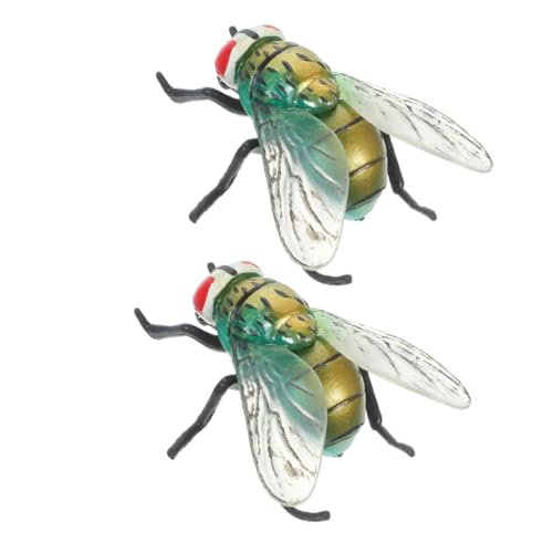 LIOOBO 2 Stück Realistische Kunststoff Fliegen Täuschend Echte Insekten für Halloween Streiche Lehrmaterial und Kreative Dekoration LIOOBO 2 Stück Realistische Kunststoff Fliegen Täuschend Echte Insekten für Halloween Streiche Lehrmaterial und Kreative Dekoration von LIOOBO