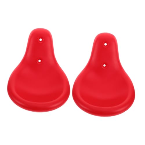 LIOOBO 2 Stück Robuste Kunststoff Sitze für Outdoor Spielgeräte Wetterfest und Sicher für von Kinderspielplätzen Rot von LIOOBO