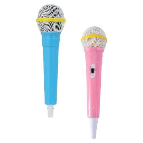 LIOOBO 2 Stück Spielzeugmikrofon Realistisches Mikrofon für Kostümpartys Geburtstagsfeiern und Karaoke Mädchenfreundliches Design Rosa und Blau LIOOBO 2 Stück Spielzeugmikrofon Realistisches Mikrofon für Kostümpartys Geburtstagsfeiern und Karaoke Mädchenfreundliches Design Rosa und Blau von LIOOBO