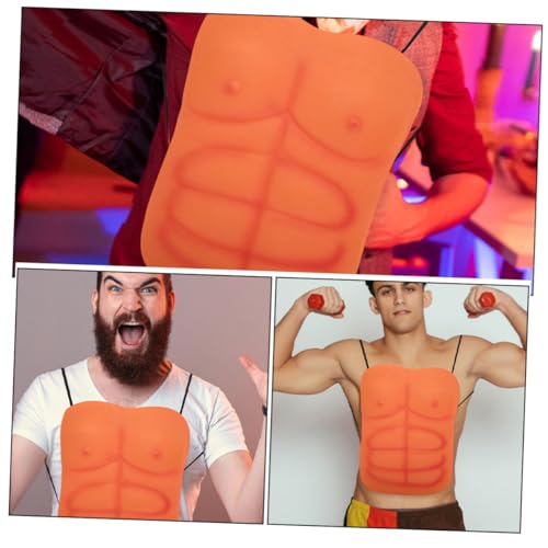 LIOOBO 2 Stück Teiliges Fake Muscle Shirt Realistisch Künstliche Brustmuskeln Langlebiges Material als Lustige Kostümrequisite für Partys und Cosplay Sofortige Muskelverwandlung Maße von LIOOBO