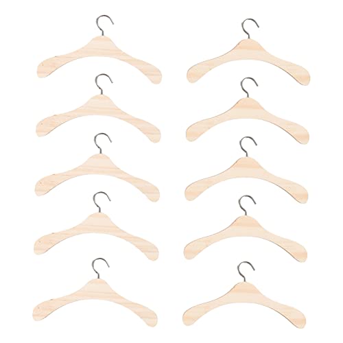 LIOOBO 20 Stück Holzkleiderbügel für Puppen Holz Puppen Accessoire Kleiderbügel für Puppenhaus zum Organisieren von Puppenkleidung und Zubehör LIOOBO 20 Stück Holzkleiderbügel für Puppen Holz Puppen Accessoire Kleiderbügel für Puppenhaus zum Organisieren von Puppenkleidung und Zubehör von LIOOBO