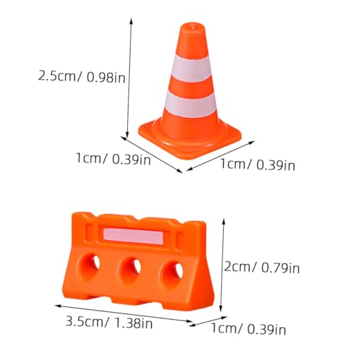 LIOOBO 20 Stück Teiliges Mini verkehrsschilder spielset aus Robustem Kunststoff Inklusive Verkehrskegel und Straßensperren Fördert Verkehrskenntnisse Hand Auge koordination und von LIOOBO