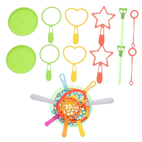 LIOOBO 20 Stück Teiliges Seifenblasen für Langlebiges Kunststoff Blasenspielzeug Buntes Outdoor Bubble Tool Sicherer Riesenseifenblasenmacher für Garten Park und Zufällige Farbe von LIOOBO