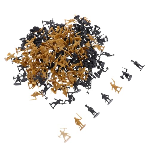 LIOOBO 200 Stück Miniatur Soldaten Figuren Teiliges aus Robustem Realistische Mittelalterliche Soldaten für Mikro Landschaftsdekoration und Langlebig und Leicht zu Lagern von LIOOBO