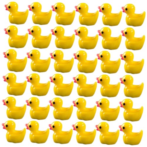 LIOOBO 200 Stück Teiliges Miniatur Enten aus Langlebigem Resin Dekorative Mini Figuren für Garten Mini Teich und Tischdeko Gelb für Miniaturgärten und DIY Dekorationen LIOOBO 200 Stück Teiliges Miniatur Enten aus Langlebigem Resin Dekorative Mini Figuren für Garten Mini Teich und Tischdeko Gelb für Miniaturgärten und DIY Dekorationen von LIOOBO