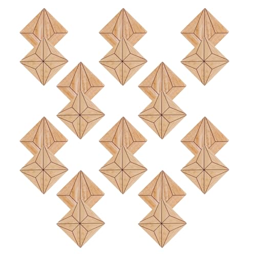 LIOOBO 20Stücke Miniatur Bodenfliesen für Puppenhäuser Vintage Holzbodenplatten für Wohnzimmer Schlafzimmer Küche Doppelseitiger Bodenbelag für Kreative Dekoration von LIOOBO