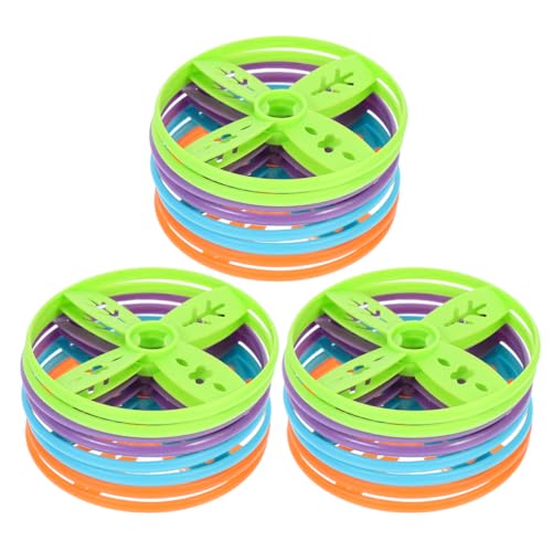 LIOOBO 24 Stück Kompatibel mit Handheld und Fußbetrieb Flying Discs für Strandspiele und Outdoor Aktivitäten für Endloser Spaß und Einfache Handhabung Zufällige Farbe von LIOOBO