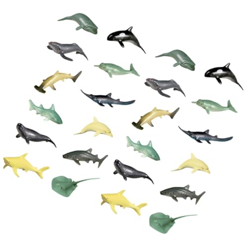 LIOOBO 24 Stück Künstliche Tiere Deko Realistische Simulation von Meeresbewohnern für Aquarien Heimdekoration Skulpturen für Fische Sammlung LIOOBO 24 Stück Künstliche Tiere Deko Realistische Simulation von Meeresbewohnern für Aquarien Heimdekoration Skulpturen für Fische Sammlung von LIOOBO