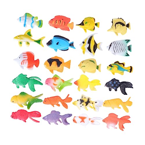 LIOOBO 24 Stück Teiliges Meereslebewesen Modellspielzeug Set aus Realistische Tropische Fische und Goldfische Pädagogisches für Vorschulkinder Fördert Kognitives Lernen und Rollenspiele LIOOBO 24 Stück Teiliges Meereslebewesen Modellspielzeug Set aus Realistische Tropische Fische und Goldfische Pädagogisches für Vorschulkinder Fördert Kognitives Lernen und Rollenspiele von LIOOBO