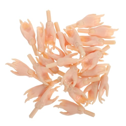 LIOOBO 24-teiliges Realistisches Miniatur-hände-Set Für Puppen-Requisiten, Puppenkörperteile, Ersatz-Set Für Kindergeburtstage, Babypartys, Partygeschenke, Bastelzubehör von LIOOBO