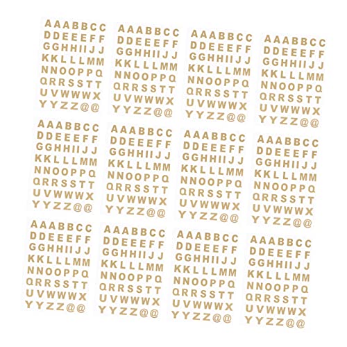 LIOOBO 25 Blatt Selbstklebende Buchstaben Aufkleber Transparente Goldene Alphabet Sticker für Notizbuch Scrapbook und Bastelprojekte Einfache Anwendung LIOOBO 25 Blatt Selbstklebende Buchstaben Aufkleber Transparente Goldene Alphabet Sticker für Notizbuch Scrapbook und Bastelprojekte Einfache Anwendung von LIOOBO