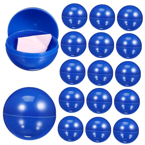 LIOOBO 25Stücke Bälle aus Kunststoff Hohlkugeln Blau für Spiel und Partydekoration Langlebige Überraschungskugeln für Verlosungen und Aktivitäten LIOOBO 25Stücke Bälle aus Kunststoff Hohlkugeln Blau für Spiel und Partydekoration Langlebige Überraschungskugeln für Verlosungen und Aktivitäten von LIOOBO