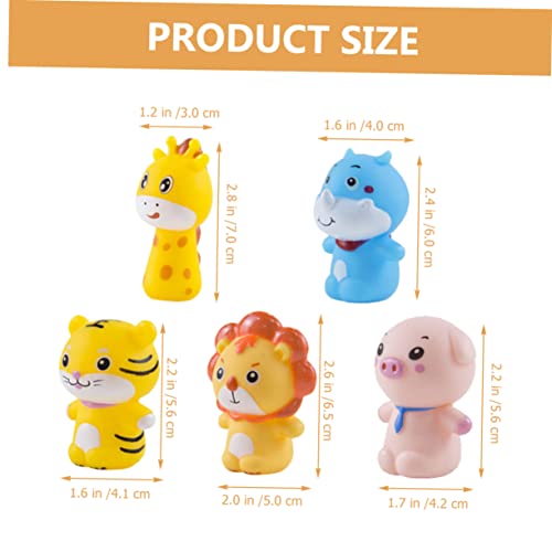 LIOOBO 2Sätze Fingerpuppen für Tierform Vinyl Fingerpuppen Interaktives Eltern Junge Mädchen Kreativität für Geschichtenerzählen von LIOOBO
