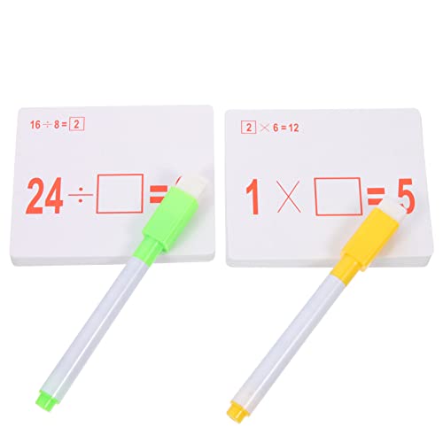 LIOOBO 2Sätze Kognitive Lernkarten für Wiederverwendbare Mathematik Flashkarten mit Multiplikation und Division Spaßige Erziehungsunterstützung für Kindergarten und Schule Karten LIOOBO 2Sätze Kognitive Lernkarten für Wiederverwendbare Mathematik Flashkarten mit Multiplikation und Division Spaßige Erziehungsunterstützung für Kindergarten und Schule Karten von LIOOBO