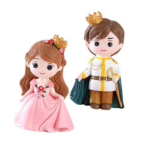 LIOOBO 2Stücke Kuchendekoration Süße Figuren für Geburtstagskuchen und Party Deko als Cupcake Topper für Besondere Anlässe von LIOOBO