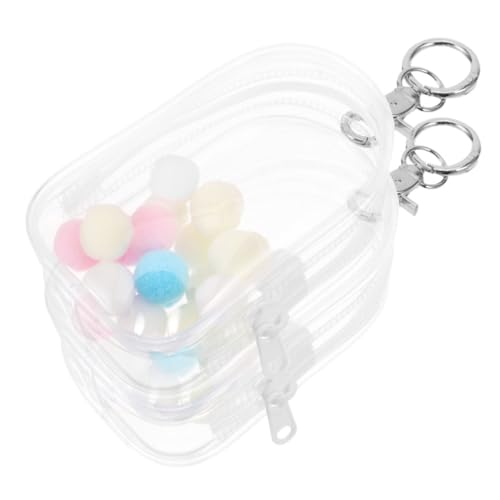 LIOOBO 2Stücke PVC Puppen Display mit Schlüsselanhänger Durchsichtige Aufbewahrung für Figuren Schützende und Hülle für Sammlerstücke zum Mitnehmen von LIOOBO