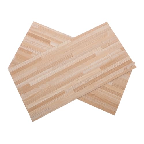 LIOOBO 2Stücke Puppenhaus Bodenbelag Holzmaserung für DIY Szenen Installieren und Pflegeleicht Perfektes Zubehör für Kreative Puppendekorationen von LIOOBO