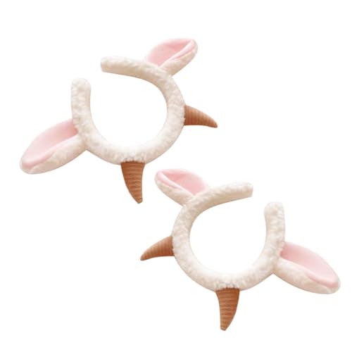 LIOOBO 2Stücke Schafsohren Stirnband Flauschige Haaraccessoires für Partys Foto Requisite Festliche Outfits Erwachsene LIOOBO 2Stücke Schafsohren Stirnband Flauschige Haaraccessoires für Partys Foto Requisite Festliche Outfits Erwachsene von LIOOBO