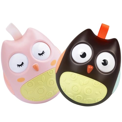LIOOBO 2Stücke Wackelspielzeug für Junge Mädchen Lustige Rasseln mit Klarer Glocke Frühes Bildungsspielzeug für Kleinkinder für Kinderwagen und Spielmatte LIOOBO 2Stücke Wackelspielzeug für Junge Mädchen Lustige Rasseln mit Klarer Glocke Frühes Bildungsspielzeug für Kleinkinder für Kinderwagen und Spielmatte von LIOOBO