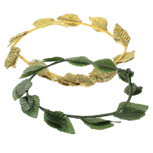 LIOOBO 2er Set Goldene Lorbeerkranz Krone Mit Römischen Blättern – Elegante Griechische Kopfbedeckung Für Männer Und Frauen - Ideal Für Halloween - Kostümpartys Und Festliche Anlässe in LIOOBO 2er Set Goldene Lorbeerkranz Krone Mit Römischen Blättern – Elegante Griechische Kopfbedeckung Für Männer Und Frauen - Ideal Für Halloween - Kostümpartys Und Festliche Anlässe in von LIOOBO