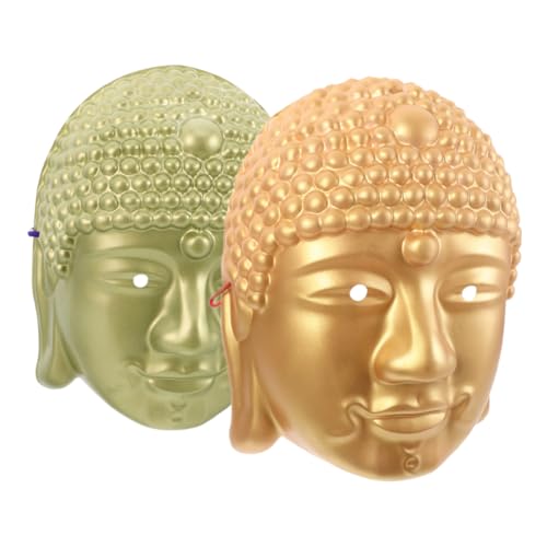 LIOOBO 2stücke Buddha- Für Und Cosplay Buddha-kopfmaske Für Partys Und Theatralische Aufführungen Farben Und Einzigartiges Design von LIOOBO
