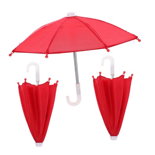 LIOOBO 3 Stück Teiliges Mini Puppenschirm Klappbar Rot Stabile Edelstahl und Polyesterkonstruktion Handliche Puppendekoration für Mädchen und Sammelfans LIOOBO 3 Stück Teiliges Mini Puppenschirm Klappbar Rot Stabile Edelstahl und Polyesterkonstruktion Handliche Puppendekoration für Mädchen und Sammelfans von LIOOBO