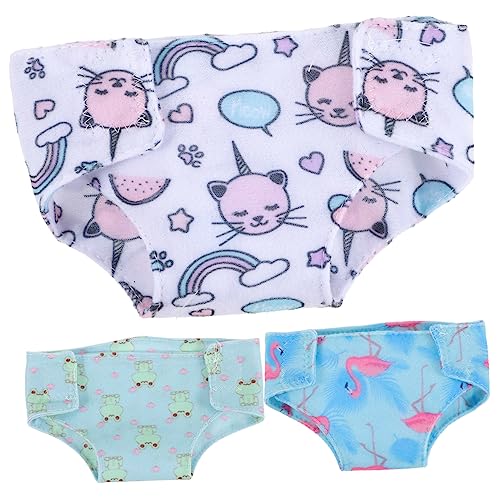 LIOOBO 3 Stück Teiliges Puppenunterwäsche Puppenkleidung für Puppen Spielzeugunterhosen für Kreative Rollenspiele und Fantasievolles LIOOBO 3 Stück Teiliges Puppenunterwäsche Puppenkleidung für Puppen Spielzeugunterhosen für Kreative Rollenspiele und Fantasievolles von LIOOBO