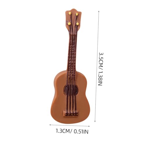 LIOOBO 30 Stück Teiliges Mini Gitarrenmodell aus Langlebigem Resin Detailgetreue Miniaturgitarre für Puppenhaus Sammler und Musikliebhaber Kompakte Musikdeko für Gitarristen von LIOOBO