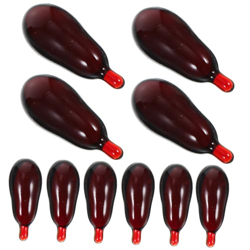 LIOOBO 30Stücke Halloween Gefälschte Blutkapseln Kunstblut Erbrechen Requisite Für Cosplay Party Gruselige Horror Deko Für Aprilscherz Maskerade Schwarz Rotes Design von LIOOBO