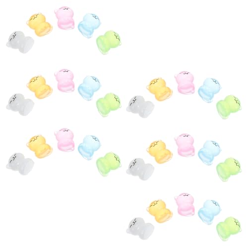 LIOOBO 30Stücke Miniatur Katzenfiguren Teiliges Leuchtende Resin Katzenstatuen für Dekoration Niedliche Mini Katzenfiguren für Bonsai und Mikrolandschaften von LIOOBO