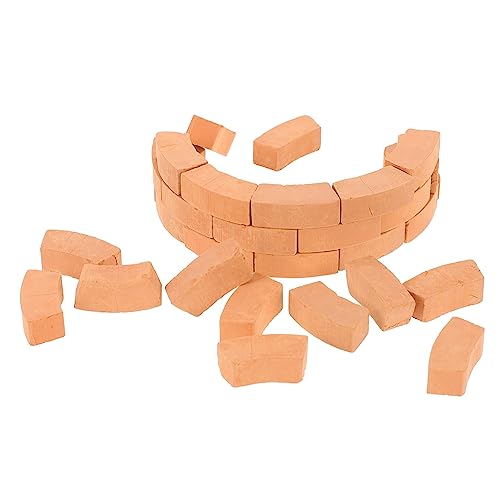LIOOBO 30Stücke Ziegelsteine für DIY Sandtisch und Modellbau Simulierte Backsteine für Architekturprojekte und Mikro von LIOOBO