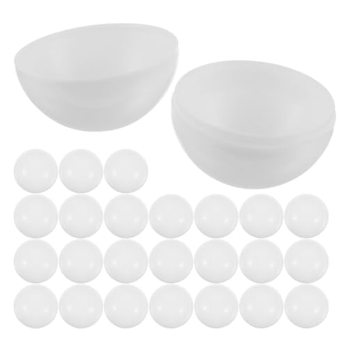 LIOOBO Tombola Bälle 35 Stücke Befüllbare Kunststoff Lotteriekugeln für Partys Veranstaltungen und Spiele Hohle Öffnende Tombola Kugeln in Weiß LIOOBO Tombola Bälle 35 Stücke Befüllbare Kunststoff Lotteriekugeln für Partys Veranstaltungen und Spiele Hohle Öffnende Tombola Kugeln in Weiß von LIOOBO