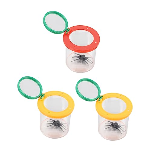 LIOOBO 3Stücke Insektenbeobachtungsbox mit Lupe Leichte und Vergrößerungsgläser für Outdoor für Kleine LIOOBO 3Stücke Insektenbeobachtungsbox mit Lupe Leichte und Vergrößerungsgläser für Outdoor für Kleine von LIOOBO