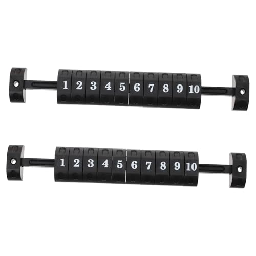 LIOOBO 4 Stck. Teiliges Tischfußball Score Keeper Kompakter Fußball Zähler Leicht Montierbar Sichtbare Farbige Markierungen Robustes für Standard Kickertische von LIOOBO
