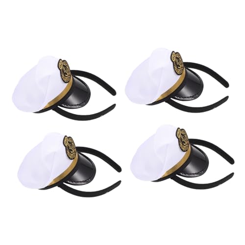 LIOOBO 4 Stück Haarreifen im Sailor Hut Stil Einzigartige Kopfbedeckungen für Kostümpartys und Feiern Leicht und Farbecht LIOOBO 4 Stück Haarreifen im Sailor Hut Stil Einzigartige Kopfbedeckungen für Kostümpartys und Feiern Leicht und Farbecht von LIOOBO