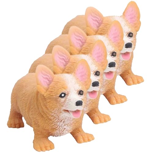 LIOOBO 4 Stück Stressspielzeug für Hunde Mini Tier Quetschspielzeug für Kleine Hunde Elastisch und Tragbar Druckabbau für Haustiere LIOOBO 4 Stück Stressspielzeug für Hunde Mini Tier Quetschspielzeug für Kleine Hunde Elastisch und Tragbar Druckabbau für Haustiere von LIOOBO