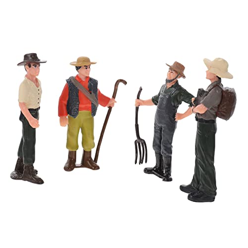 LIOOBO 4 Stück Teiliges Imitierte Farmarbeiter Figuren Realistische Modellfiguren für Mikrolandschaften als Deko für Fördert Kreativität und Geschicklichkeit LIOOBO 4 Stück Teiliges Imitierte Farmarbeiter Figuren Realistische Modellfiguren für Mikrolandschaften als Deko für Fördert Kreativität und Geschicklichkeit von LIOOBO