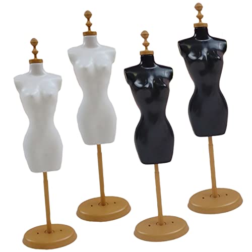 LIOOBO 4 Stück Teiliges Mini Puppen Schaufensterpuppe Hohe Modellständer Stabiler Kleiderständer für Puppenkleidung Dekoratives Tischdisplay LIOOBO 4 Stück Teiliges Mini Puppen Schaufensterpuppe Hohe Modellständer Stabiler Kleiderständer für Puppenkleidung Dekoratives Tischdisplay von LIOOBO
