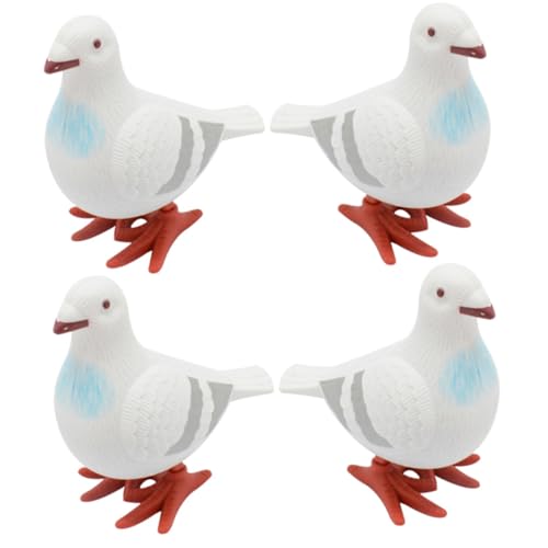 LIOOBO 4 Stück Teiliges Wind Up Kleine Lustige Taubenfiguren Kreative Party Mitgebsel für Eltern Junge Mädchen Spiel Spaß und Langlebig von LIOOBO