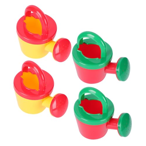 LIOOBO 4 Stück Teiliges mit Kleinen Bunten Wasserspritz gießkannen für Kleinkinder Interaktives Strandspielzeug Feinmotorik und Spielerischen Badezeitgestaltung von LIOOBO