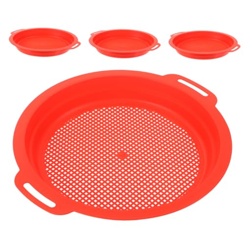 LIOOBO 4 Stücke Kinderstrandbildschirm Sandsieb für für den Strand Childrens Sand Sifter Beach Sand Siebpfanne Sandgrabenwerkzeuge Plastik rot LIOOBO 4 Stücke Kinderstrandbildschirm Sandsieb für für den Strand Childrens Sand Sifter Beach Sand Siebpfanne Sandgrabenwerkzeuge Plastik rot von LIOOBO