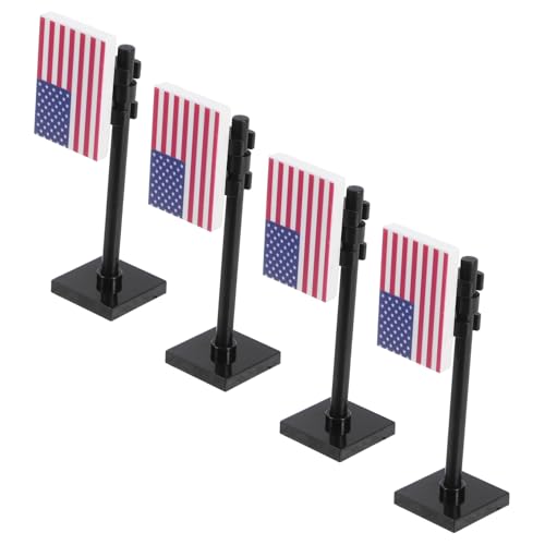 LIOOBO 4-teiliges Amerikanisches Flaggen-Set Mit Stange – Mini-Soldaten-bausteine zum Unabhängigkeitstag, Armee-actionfiguren, Spielset Für Kinder LIOOBO 4-teiliges Amerikanisches Flaggen-Set Mit Stange – Mini-Soldaten-bausteine zum Unabhängigkeitstag, Armee-actionfiguren, Spielset Für Kinder von LIOOBO
